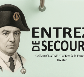 Zoom pièce de théâtre entrez de secours
